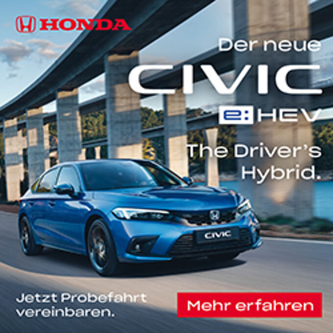 Einladung zur Premiere am 8. Oktober 2022 Premiere neuer Civic E-HEV